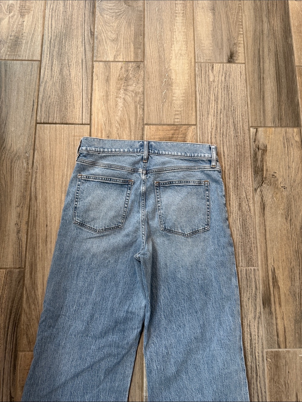 J. Crew Wide-leg Cropped Jean Frayed Hem Size 29 Cotton - Picture 5 of 10